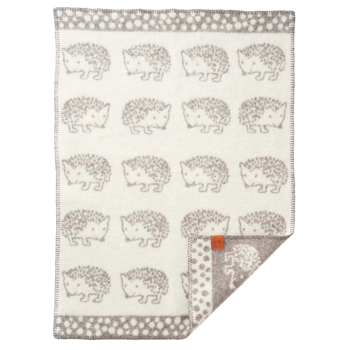 Hedgehog Recycled Wool/ECO Lambswool Baby Blankets, Four Color Variants