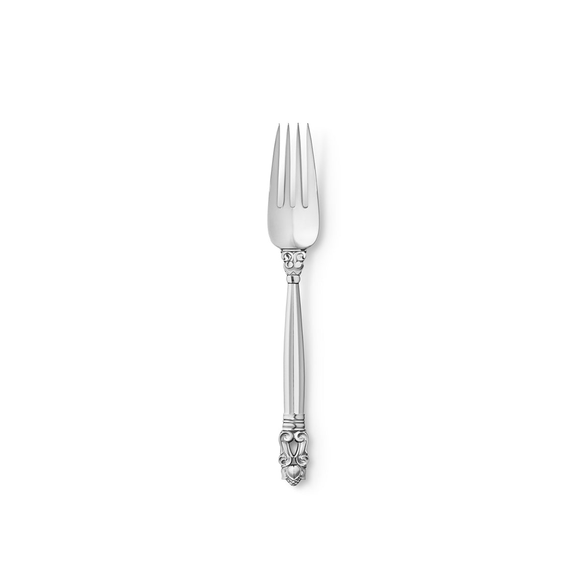 Jensen Acorn Luncheon Fork, 925 Sterling Silver FJØRN Scandinavian