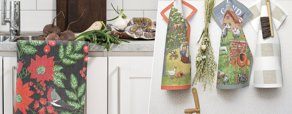 Swedish Kitchen Towels Swedish Fabric Dish Towel Tea Towel Kitchen Decor  Christmas Gift Scandi Kitchen Towel Scandinavian Dala Horse Towel 