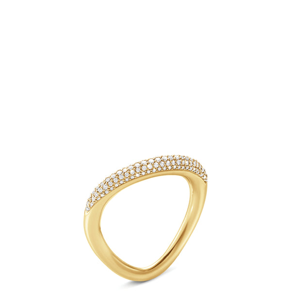 Offspring Ring, 18kt Yellow Gold or Sterling Silver with Diamonds 