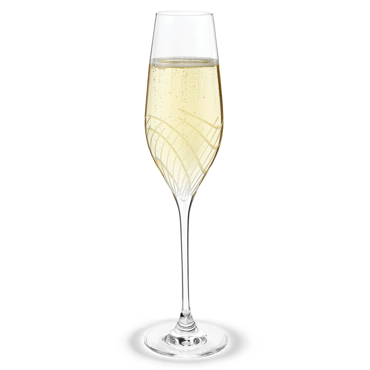 Holmegaard Cabernet Champagne Glass, Clear, 9.8 oz, 6 PCS.