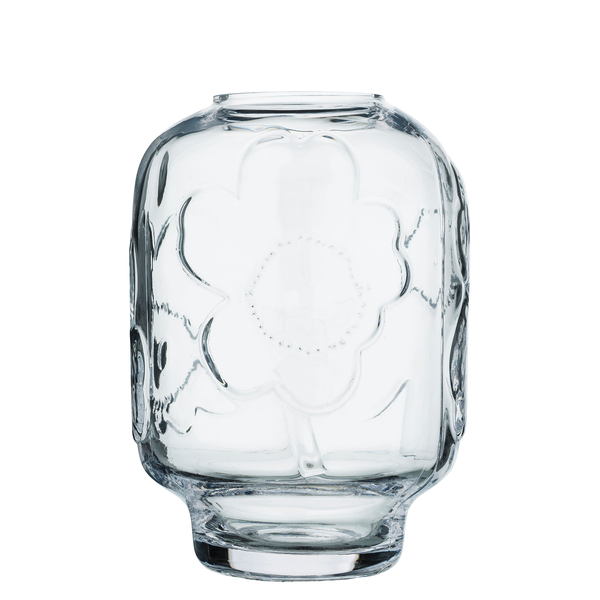 Unikko Glass Vase, Clear, Ø 5
