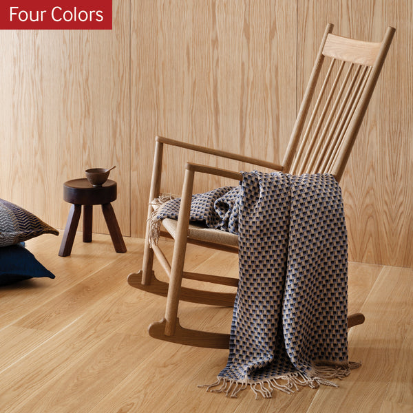 Roros Tweed Isak Norwegian Wool Blanket with Fringes – FJØRN