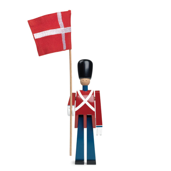 Standard Bearer with Textile Flag - by Kay Bojesen - Two Size