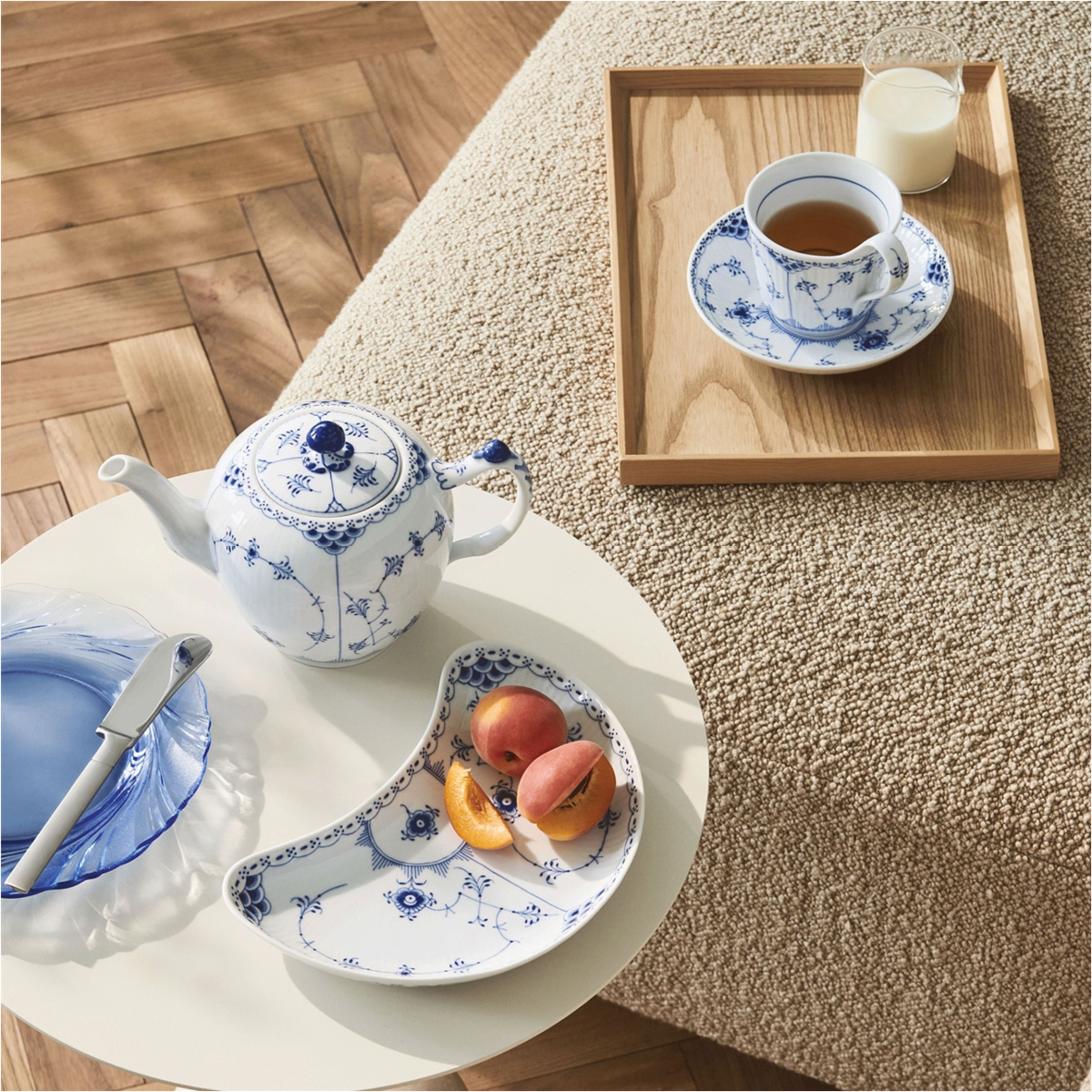 Blue Fluted Half Lace Collection - 32 Pieces – FJØRN Scandinavian