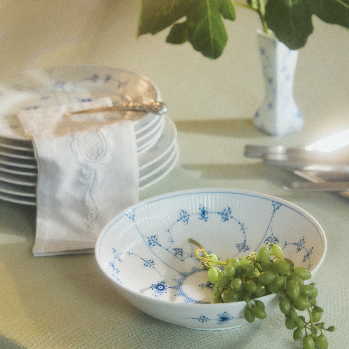 Blue Fluted Plain Collection - 82 Pieces – FJØRN Scandinavian