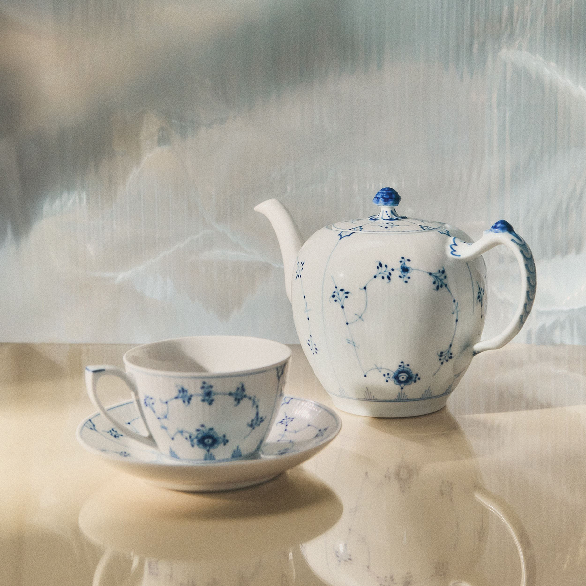 Blue Fluted Plain Collection - 82 Pieces – FJØRN Scandinavian