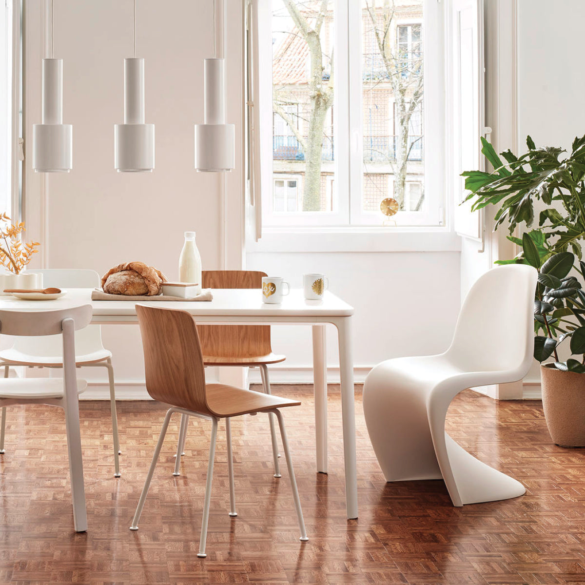Panton Chair, Two Color Variants – FJØRN Scandinavian