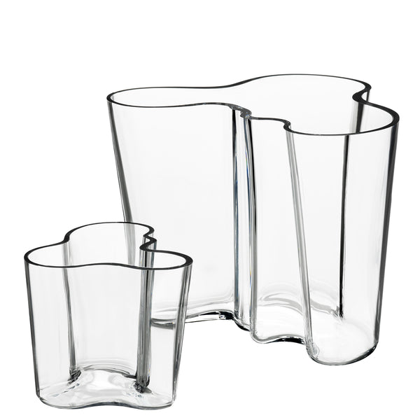 ALVAR AALTO 2冊セット Alvar Aalto Vase Set, Clear - 3.75