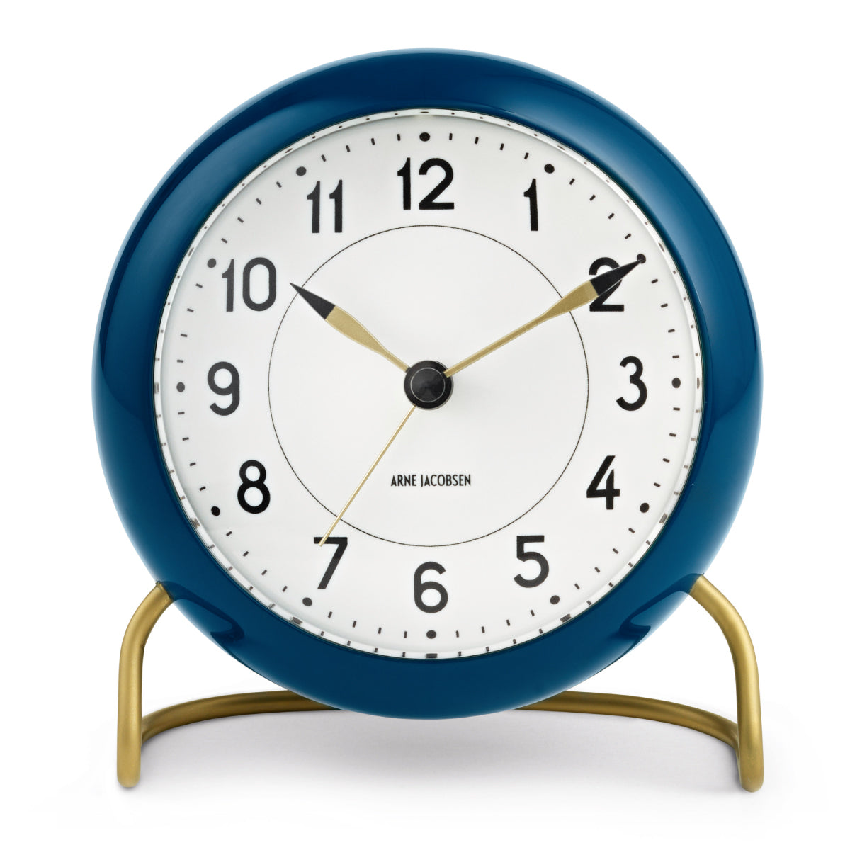 Arne Jacobsen Station Table Clock, Teal – FJØRN Scandinavian
