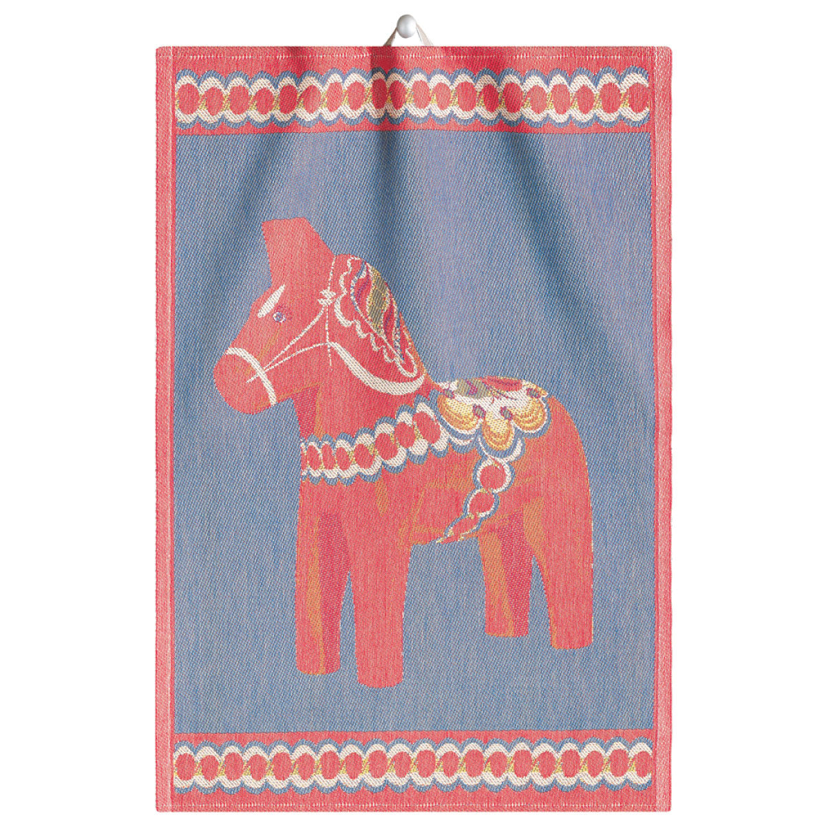 Swedish Dala Horse Tea Towel Swedish Horse Kitchen Towel 