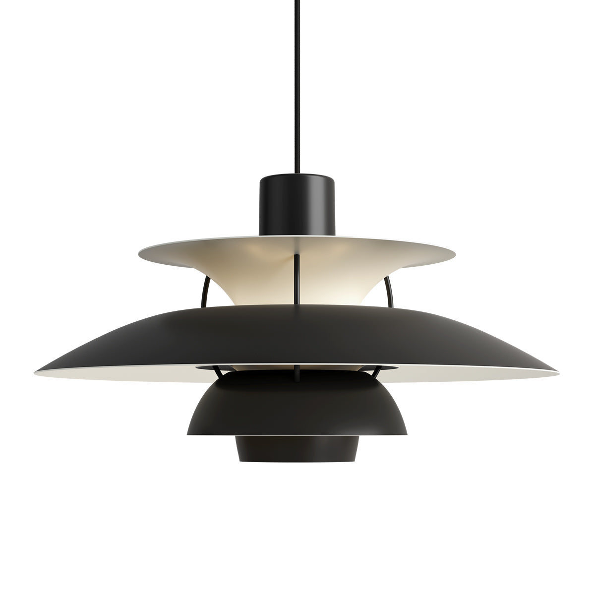 Louis Poulsen PH 5 Monochrome Pendant, Black