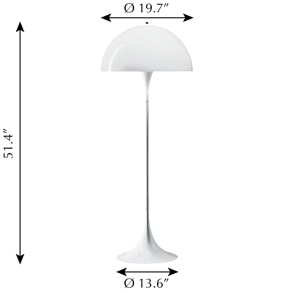 Louis Poulsen Panthella Floor Lamp, 10000155551