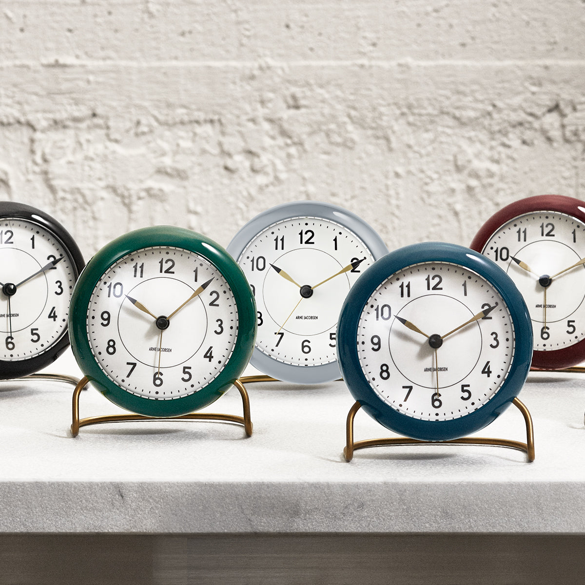 Arne Jacobsen Station Table Alarm Clock, 5 Color Variants – FJØRN